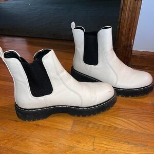 Sincerely Jules White Combat Boots